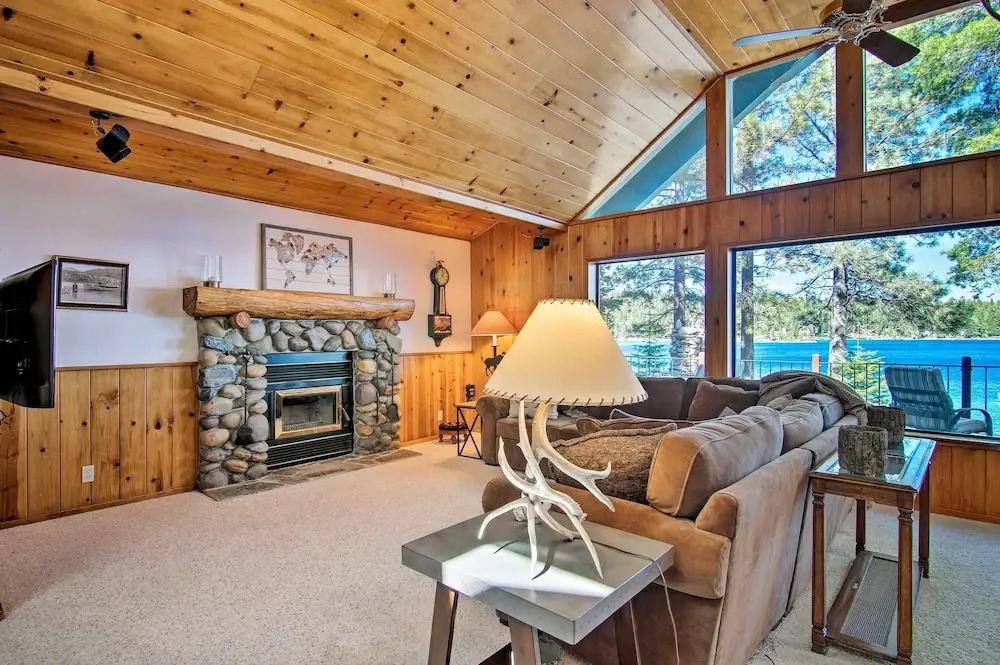 Dock Access & Hot Tub: Waterfront Meeks Bay Home