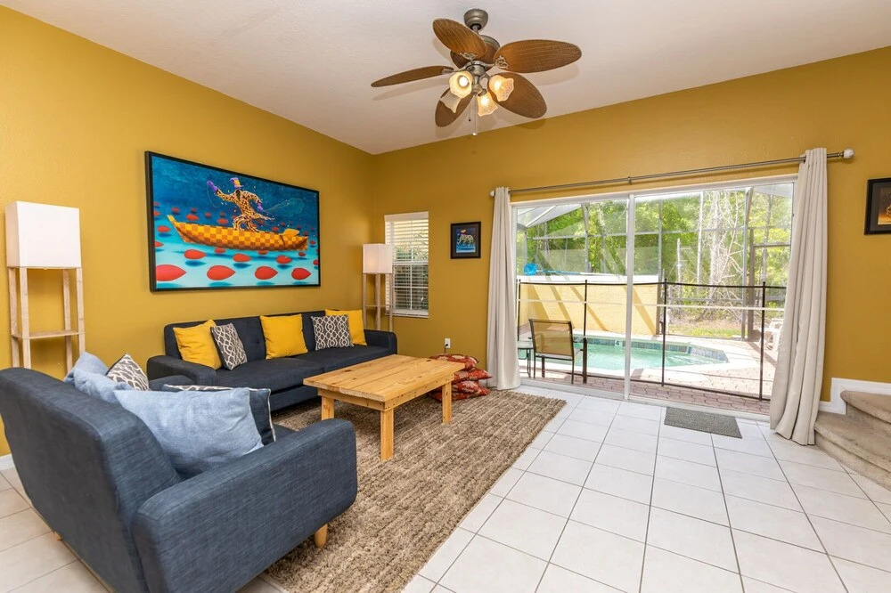 Magical 3Bdr 2bth for 6ppl with Pvt Pool With Huge Clubhouse and amenities near Disney Parks