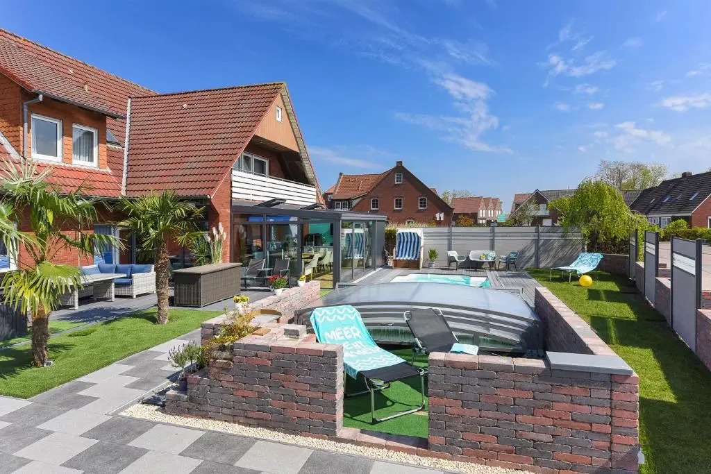 Ferienwohnung Haus zum Seehund mit Pool, Garten und Tischtennisplatte