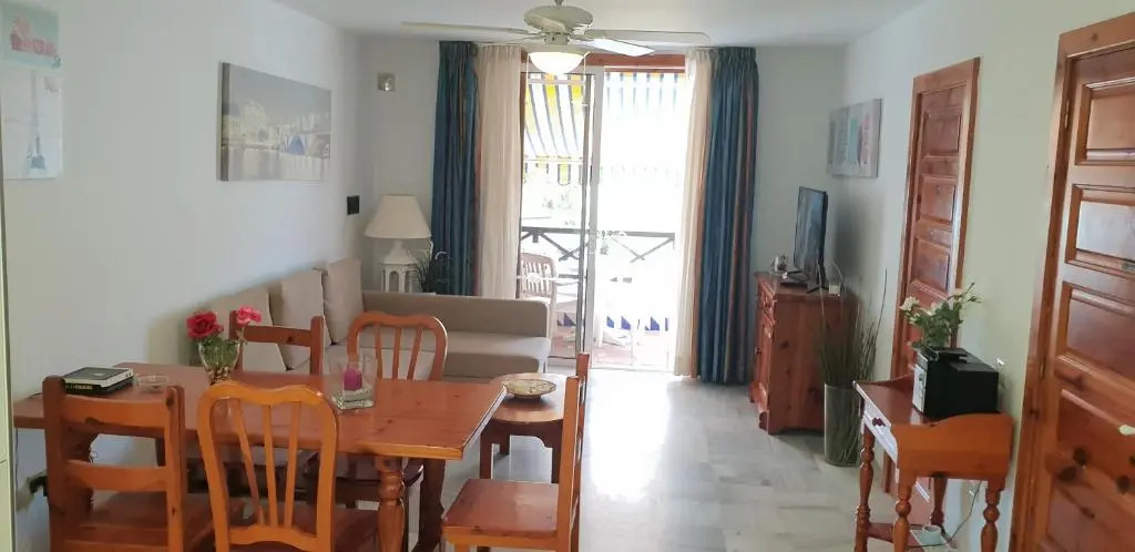 Two bedroom beachfront apartment No 3 with sea-view, heated pool, close to the sea