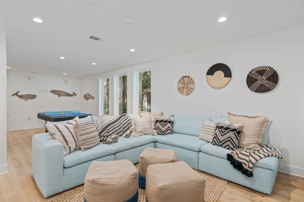 Upscale Beach Estate With Private Pool + Carriage House And Less Than 300 Yards From The Beach 6 Bedroom Home by RedAwning