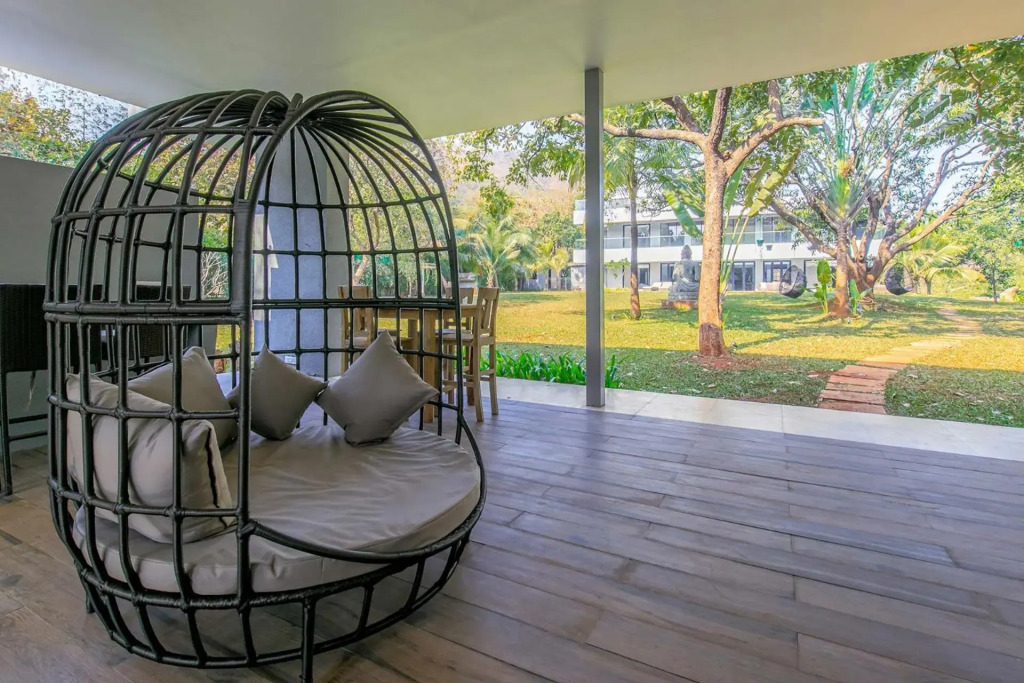 Reflection House by StayVista with Pool, Terrace bar, Indoor games & Exquisite interiors in a nutshell