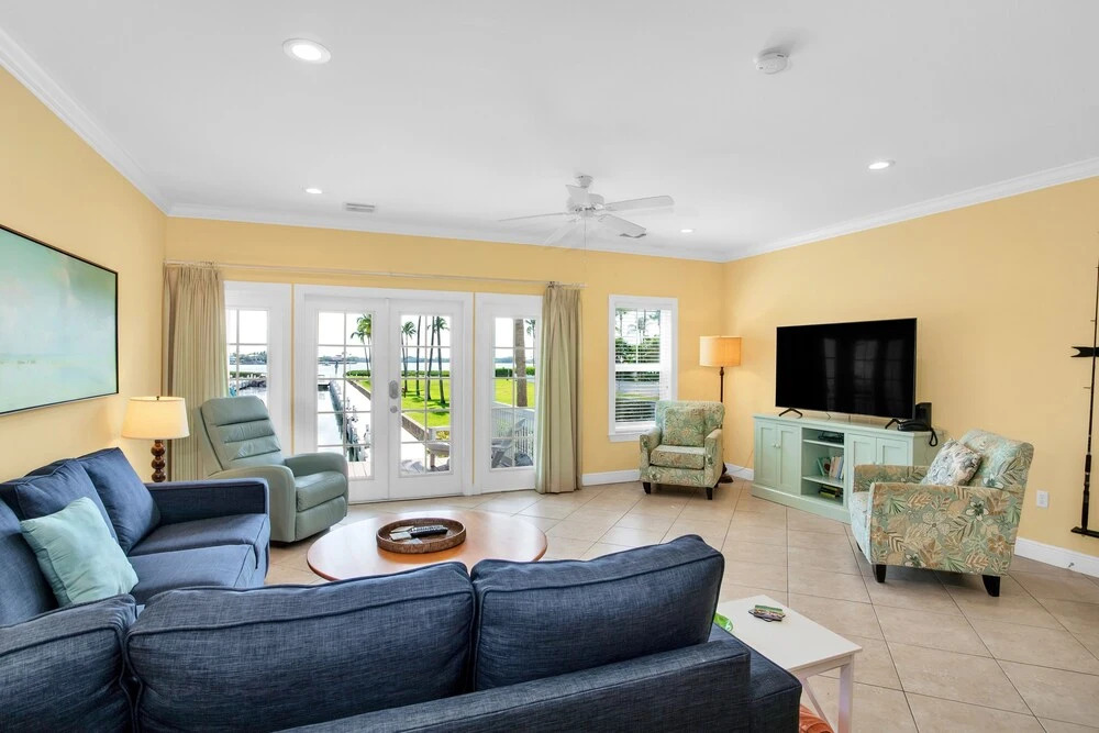 Waterfront luxury Villa 34 with sunset views and boat slip