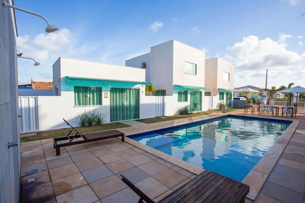 Lind Ssimo Chal T Rreo com Vista Para Piscina
