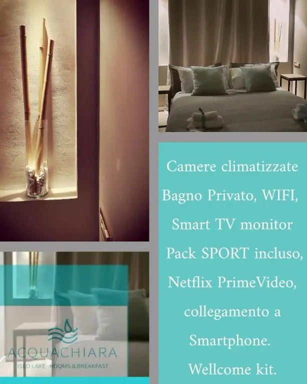 ACQUACHIARA ISEO CENTER BED AND BREAKFAST villa with PARKING inside Foresteria