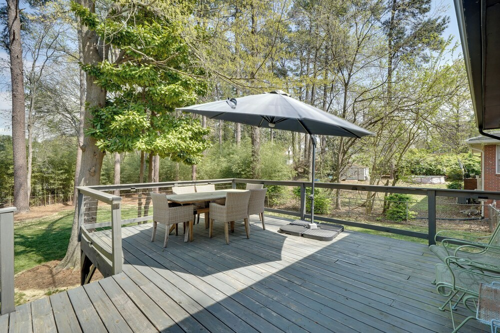 Deck & Patio! Walkable Downtown Cary Home