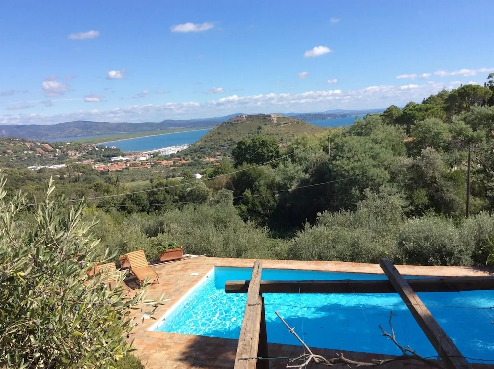 Porto Ercole Villa Della Fonte Large Pool Fabulous Sea Views