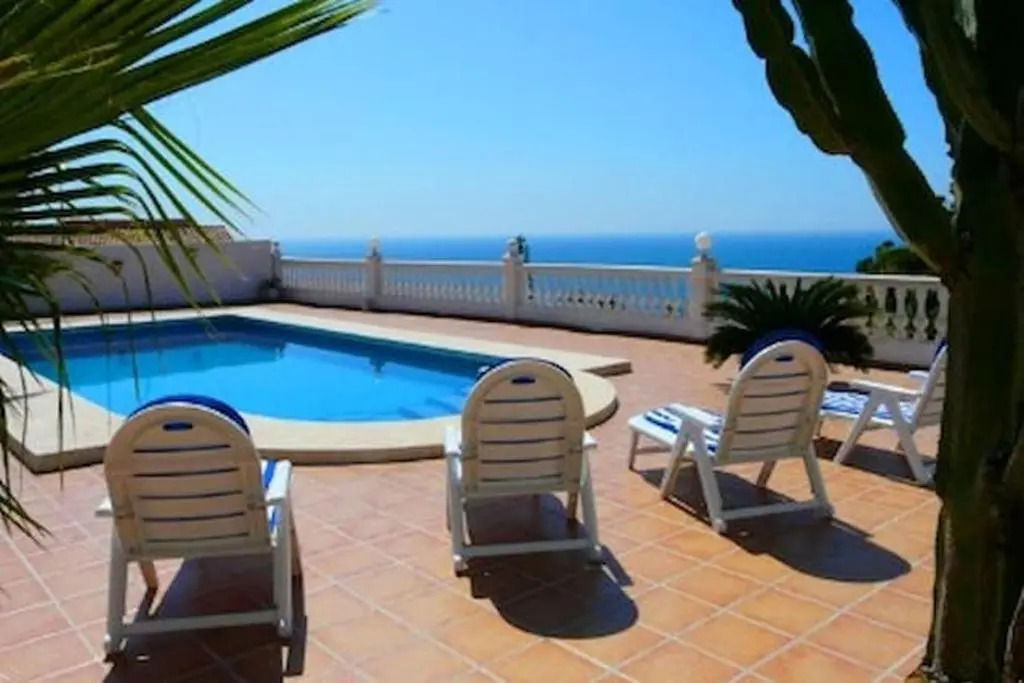 Villa with 5 bedrooms in Calpe with wonderful sea view private pool furnished terrace 200 m from the beach