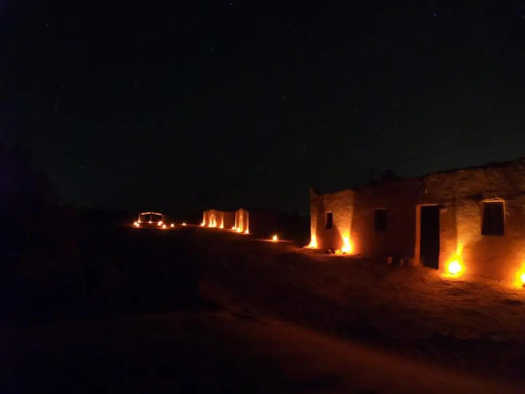 Sahara camp berber under stars