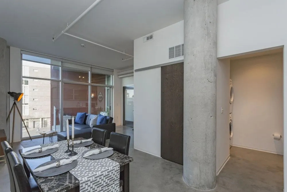 Industrial Chic Condo with Balcony