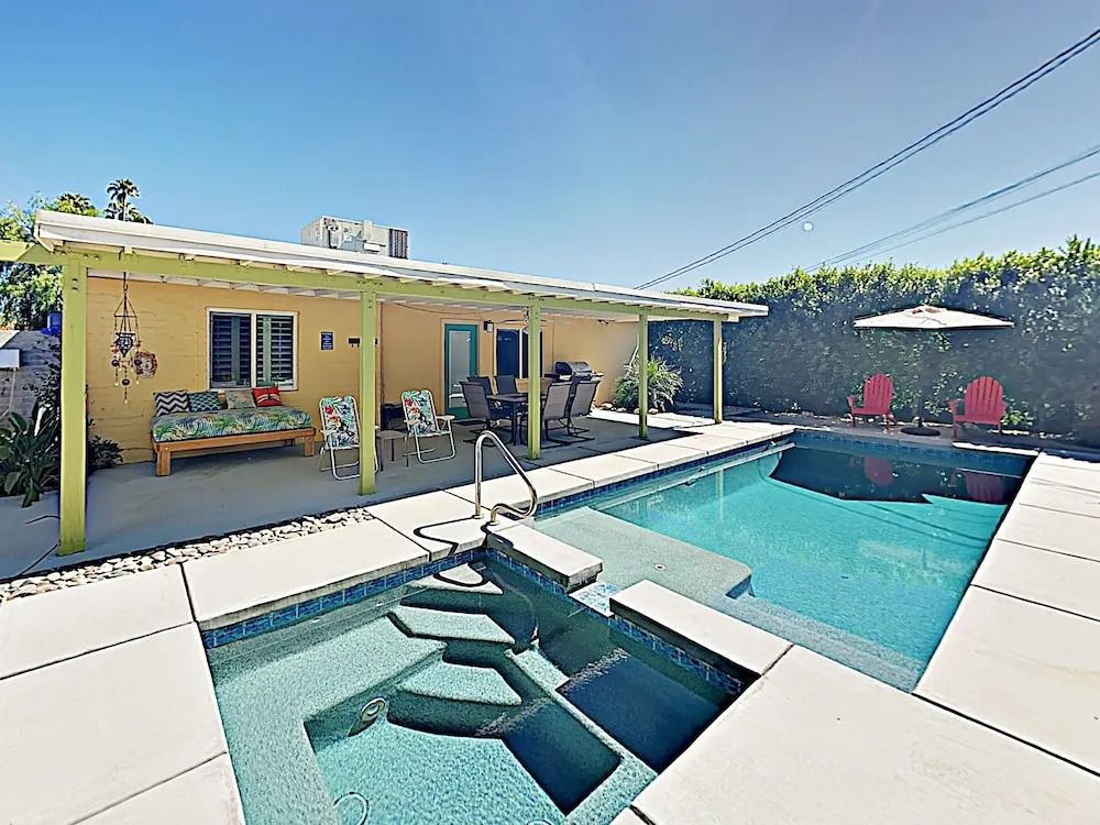 New Listing! Movie Colony Oasis W/ Pool & Spa 3 Bedroom Home