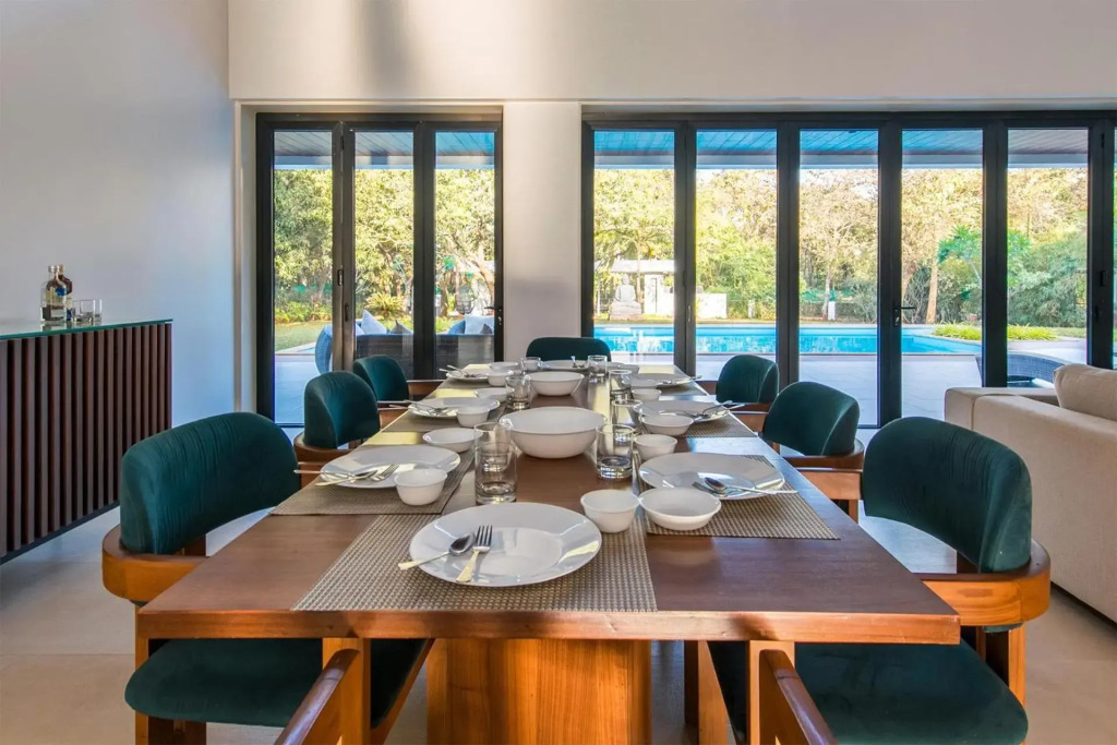 Reflection House by StayVista with Pool, Terrace bar, Indoor games & Exquisite interiors in a nutshell