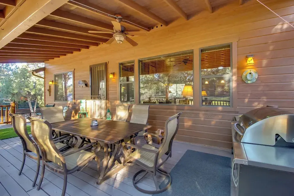 On-Site Trails and Deck Show Low Cabin!