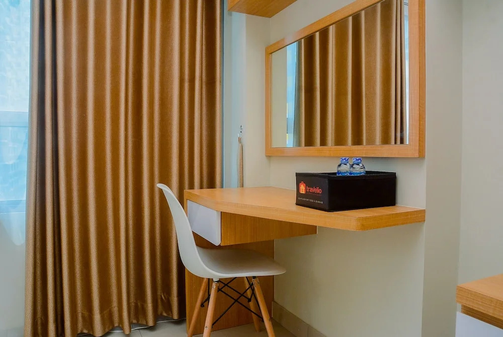 New Furnsihed Studio Room Apartment at Springlake Bekasi By Travelio