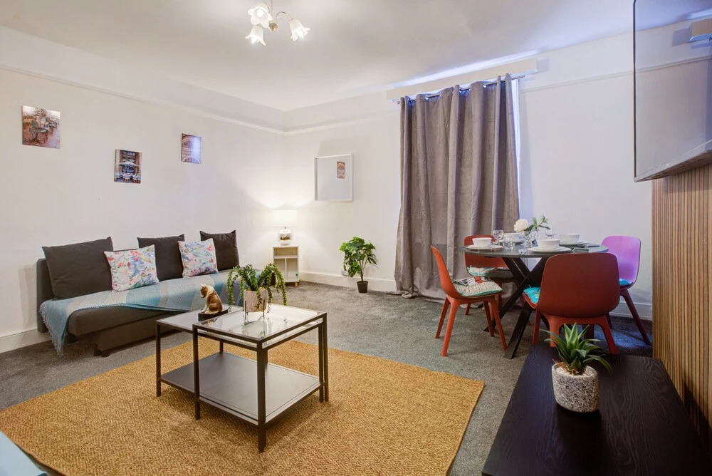 2-bedroom and Living Room Budget Apartment