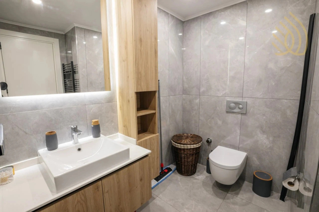 Апартаменты Stylish 1BR Sea View in Longbeach Iskele