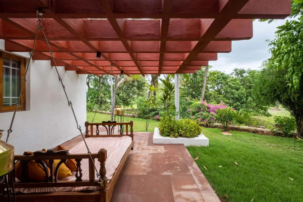 StayVista's Villaggio - Orchard Oasis with Pool, Expansive Lawn, Patio & Indoor Activities