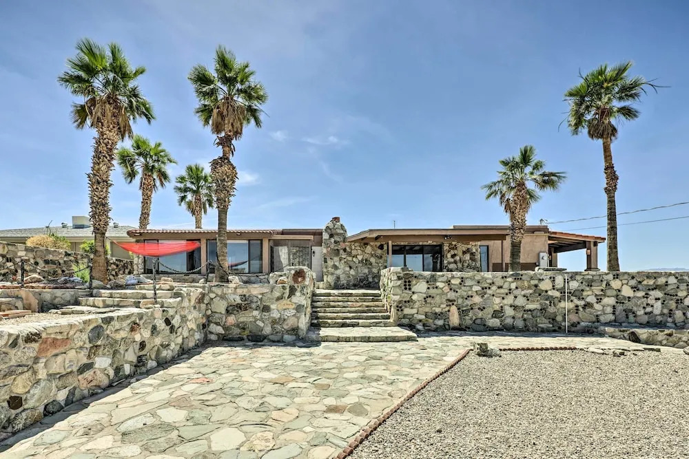 Patio & Panoramic Views: Hillside Lake Havasu Home