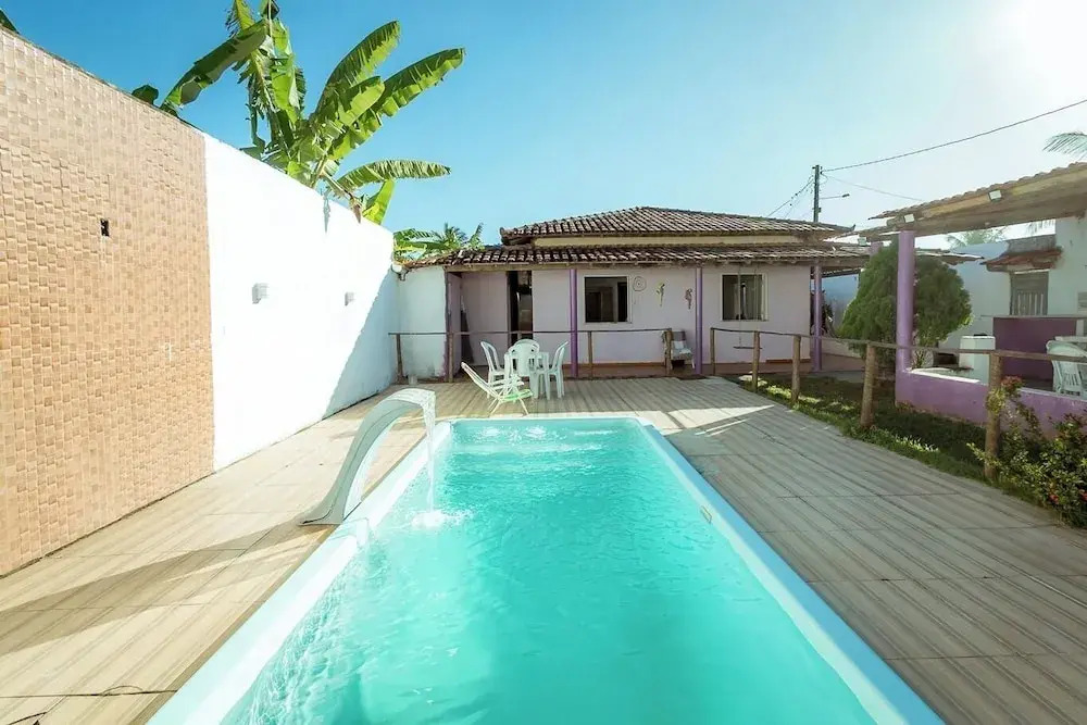 Casa Pet-friendly com Piscina de Frente Para o mar