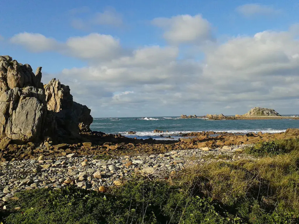 Stone House Near Pink Granite Coast Beaches