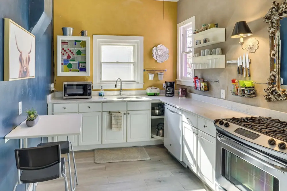 Deck & Home Office: Walkable Albuquerque Home