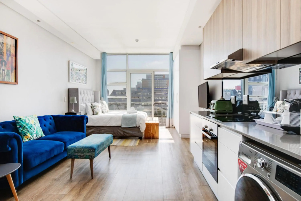 Eclectic Blue City View Apartment