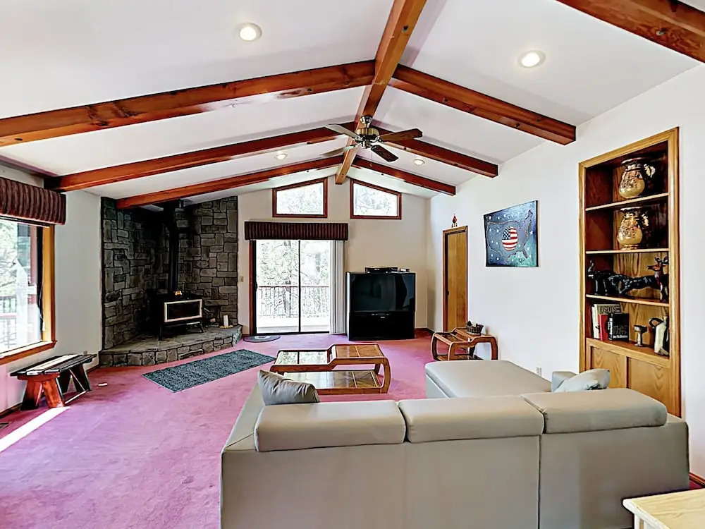 New Listing! Fireside Fun W/ Deck, Game Room & Bar 2 Bedroom Home