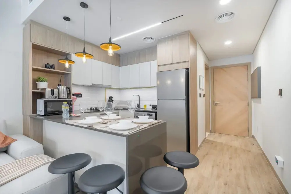Peaceful Studio Flat That Sleeps 2 in Jumeirah Village Circle