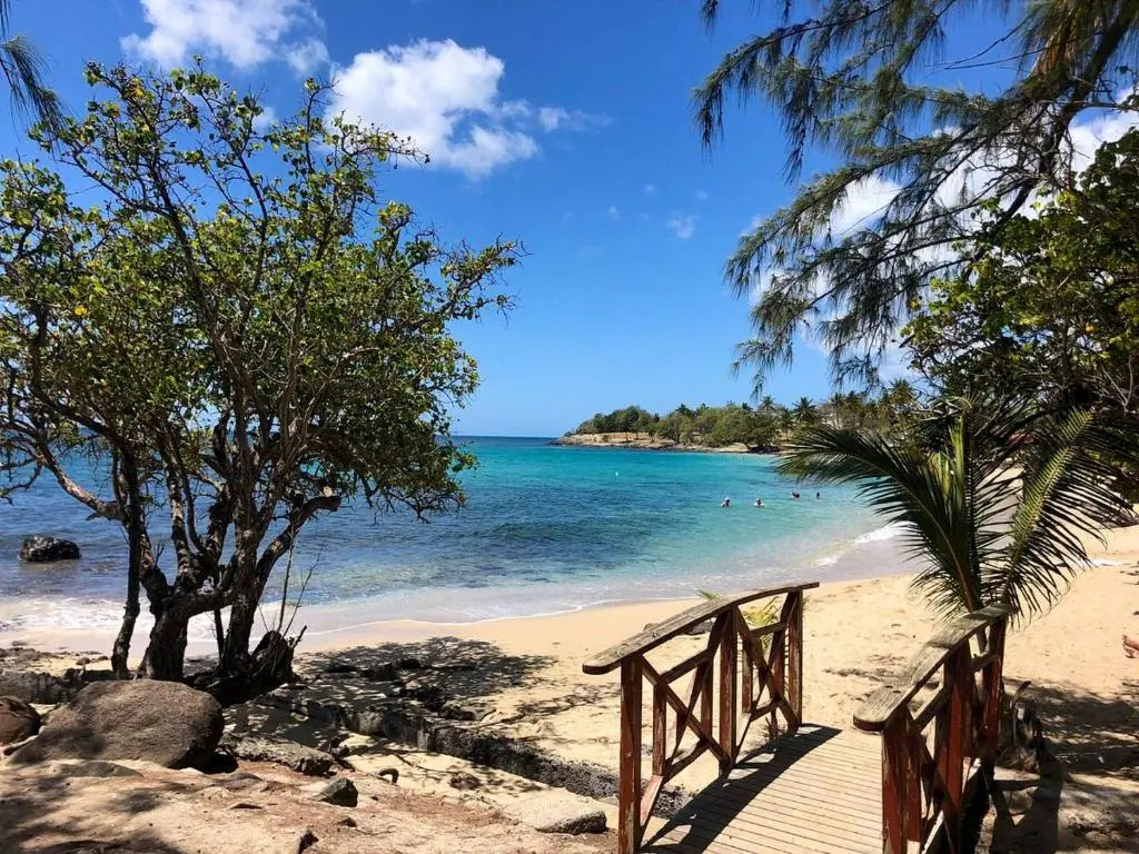Villa d'une chambre avec piscine privee jardin clos et wifi a Sainte Luce a 1 km de la plage