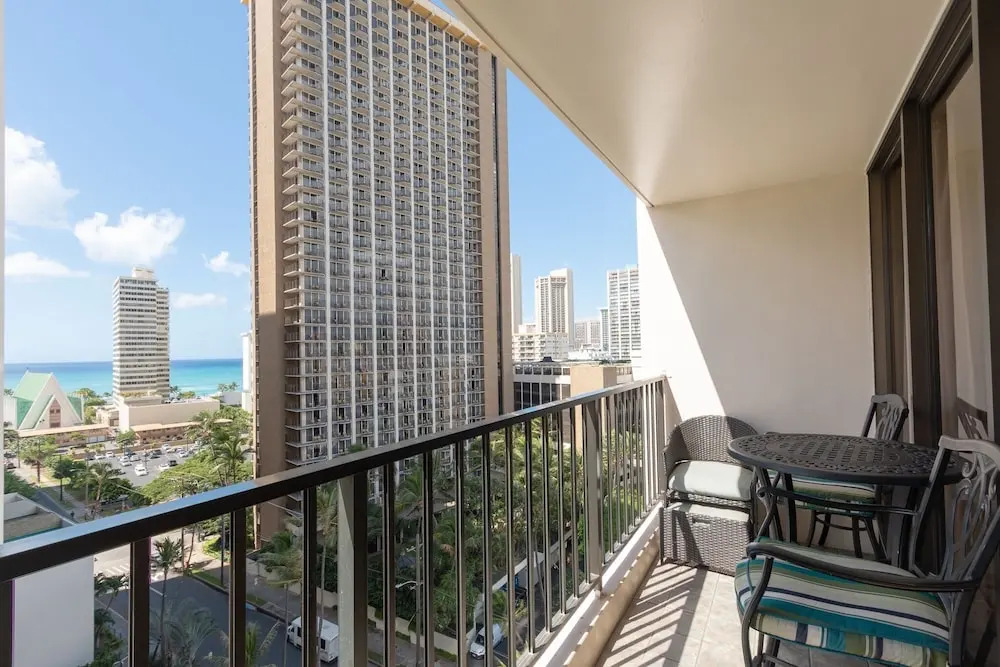 Modern 12th Floor Waikiki Banyan Condo with Partial Ocean Views by Koko Resort Vacation Rentals