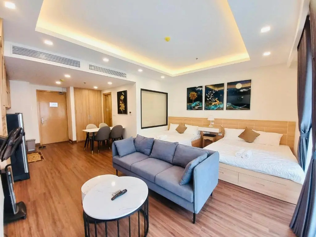 FLC sea tower một phòng ngủ 2 giường đôi lớn view biển 49m2 tiêu chuẩn 4 sao