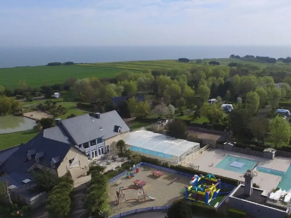 Luxury Mobile Home With Wooden Terrace in Beautiful Normandy