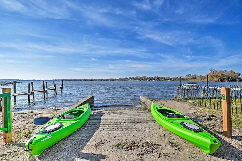Lakefront Home w/ Game Room, Theater & Dock!