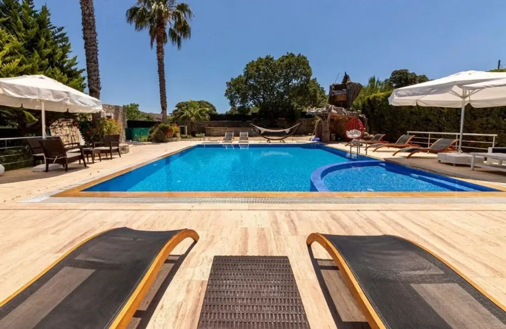 Fancy House With Shared Pool Surrounded by Nature in Bodrum