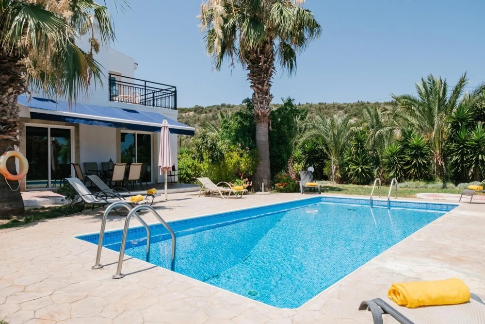 Villa Aphrodite Large Private Pool Walk to Beach A C Wifi - 3435
