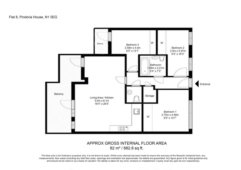 Three Bedroom Apartment in Hoxton