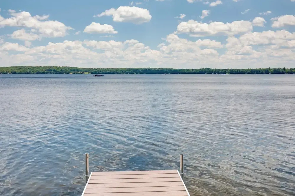 Dock + Views: Wooded Cabin on South Twin Lake