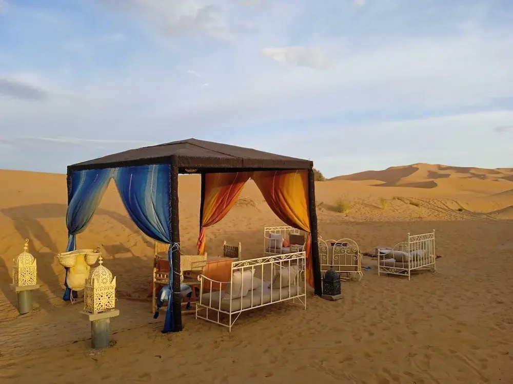 Quiet luxury desert camp