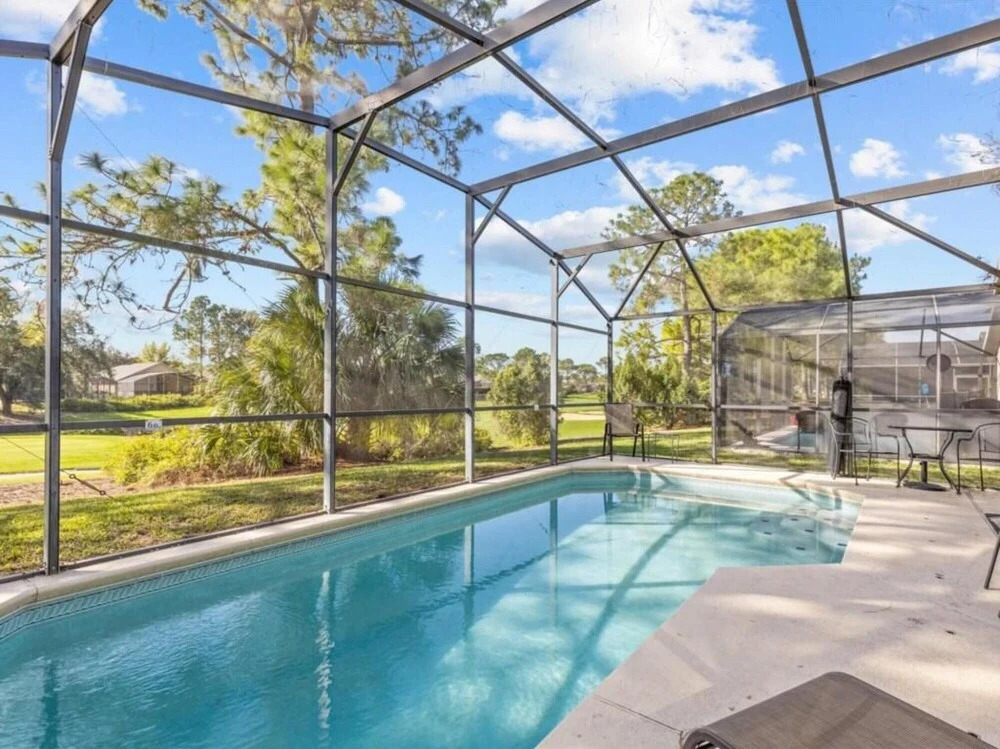 South Facing Pool Next to Golf Course 2896