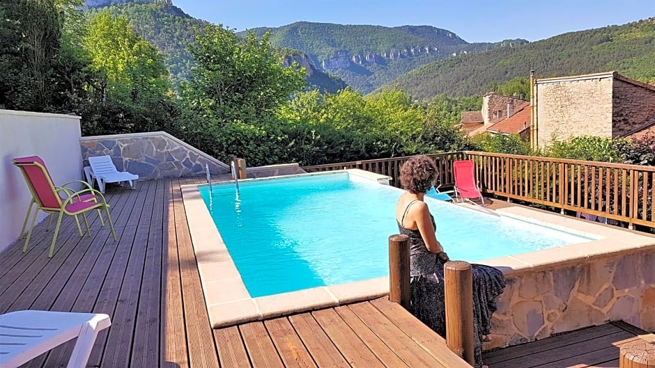 LES GARGOUILLES - Piscine à Débordement Avec Vue Exceptionnelle - Gorges du Tarn - Millau