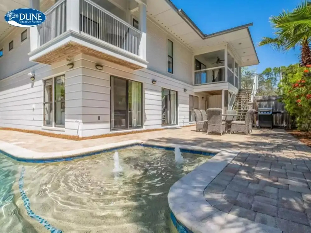 New Rental! 6br + 2 Bonus Rooms Private Pool + Golf Cart Walk To Seaside! 6 Bedroom Home by RedAwning