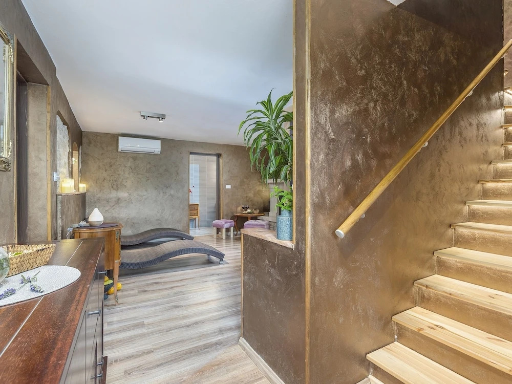 Nicely decorated semi-detached house with pool and  fenced yard