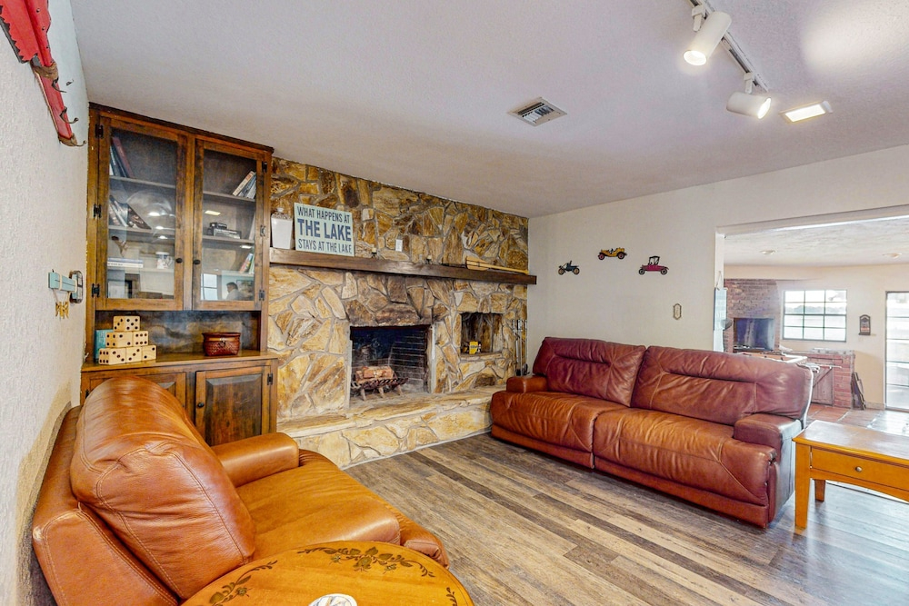 Lakefront Home With Water Views, Foosball, Screened Porch, & Private W/D