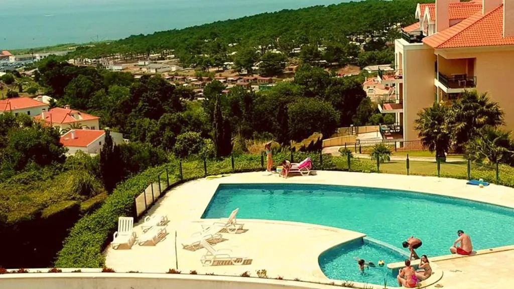 Apartment with 2 bedrooms in Ericeira with wonderful sea view shared pool terrace 1 km from the beach