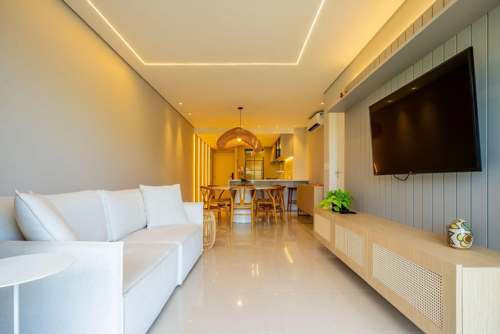 Apto Luxuoso c/churraq e vista lateral mar ABC0401