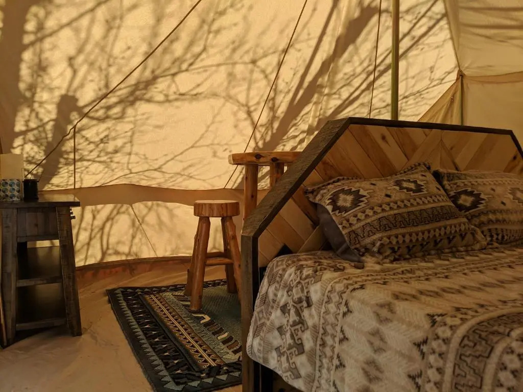 FunStays Glamping Setup Tent in RV Park #6 OK-T6