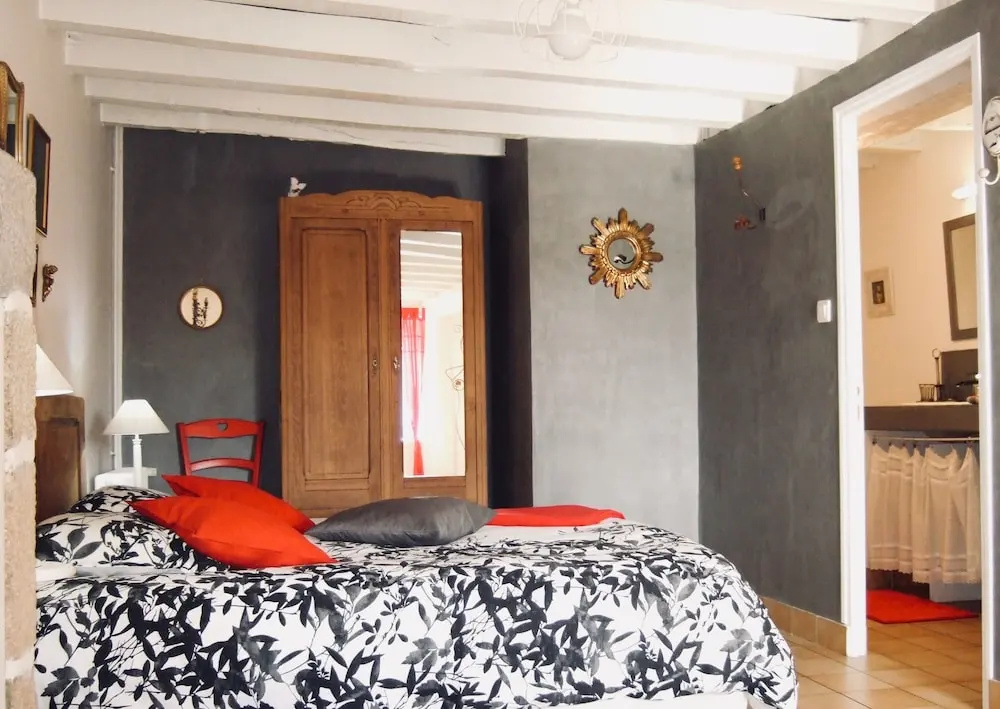 Maison dhôtes lAngevinière, chambre des Anges proche Mont-Saint-Michel
