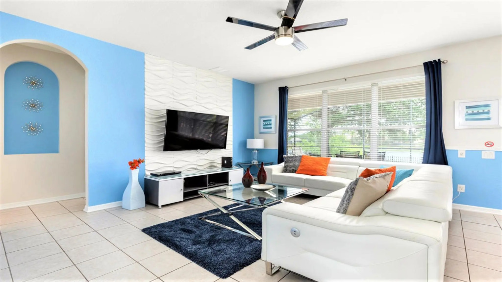 Lakefront 6BR Villa w Pool SPA 2 Miles to Disney