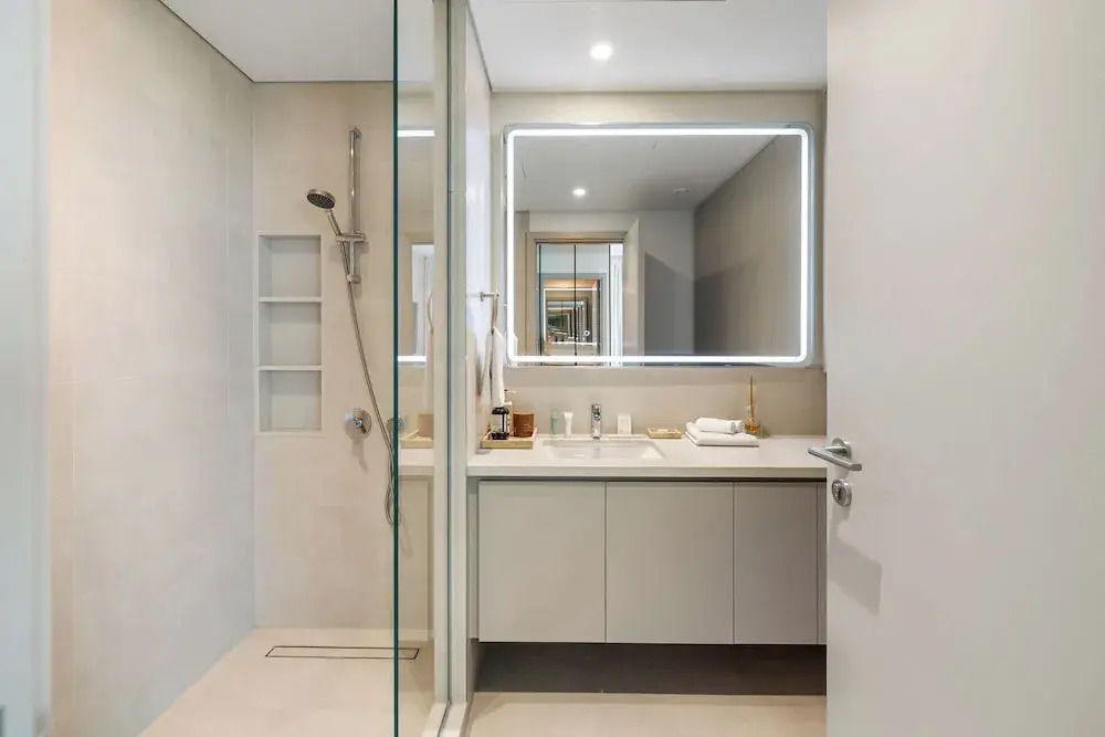 Serene 1BR Escape with Burj Khalifa View