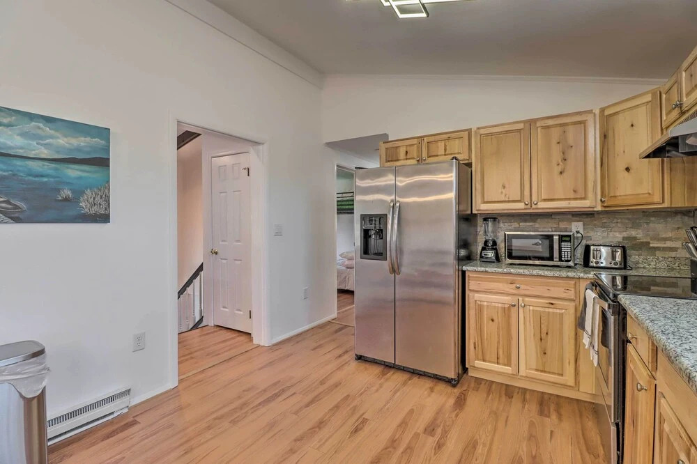Sleek Albrightsville Home w/ Deck, Game Room